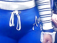Latina Milf Cameltoe And Booty In Blue Sweats