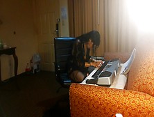 Crackwhore Playing Piano In Motel Room