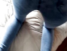 The Stepson Of The Maid Makes A Incredible Cummed On My Ex-Wife's Booty With Her Jeans On