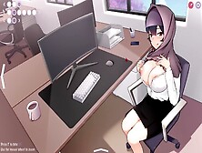 Tsundere Milfin [Cartoon Game] A Colleague Lifted Her Hijab To Make It Cooler