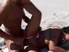 Black Girl Forced On A Beach