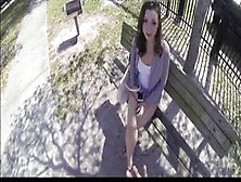 Skinny Brunette Teen Fucked In Public For Cash From Stranger Pov