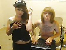 Skinny Emo Amateur Couple Blowjob On Webcam