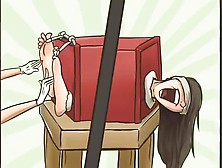 Foot Tickling Anime Style (Adult Cartoon)
