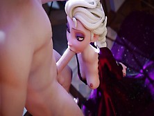 Cartoon 3D Asian Cartoon Horny Frozen Elsa Blows Bj Deepthroat Until Sperm And Swallow