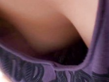Hot Asian Chick In A Eye-Catching Downblouse Video