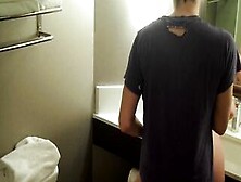 Handcuffed Sub Licks His Bbw Pawg Master,  Then Handcuffs Her And Fucks Her On The Hotel Sink