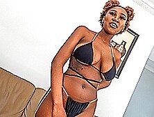African Casting - Hot Black Babe Bikini Model Audition Interracial Sex