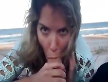 Blowjob Fuck And Facial On The Beach