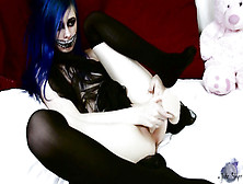 Emo Teenager Is Milking In Front Of The Camera With 2 Fuck-Fest Playthings And Lovin’ It