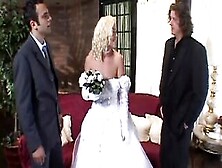 A Young Blonde Bride With Big Tits In A Nasty Threesome With