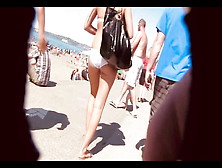 Beach Walk Hot Bikini Milf