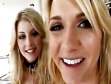 Two Blond Hotties Getting Screwed In Latex Underware