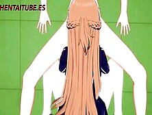 Sword Art Online Anime 3D - Asuna X Kirito - Handjoob,  Bj,  Fucks With Cum Into - Cartoon Manga Japanese Porn