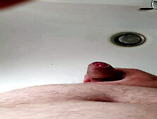 Wank With Cumshot Nr.  2 Bathroom Solo Infront Of Mirror