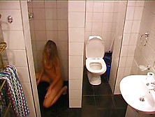 Blonde Near Toilet