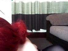 Big Tits Redhead Webcam Ball Gag