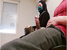 Pervert Doctor Puts A Secretly Watching Online Cam In His Waiting Room,  This Muslim Chick Will Be Caught Red-Handed With Empty F