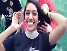 Cute Indian Girl Gets Shaved For Charity