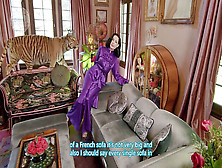 Sumptuous Fabulous Purple Silk Satin Pajamas Set