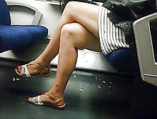 Sexy Legs On The Train