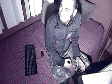 Punk Rock Webcam Show # 2: Guy Self Cumload Munching