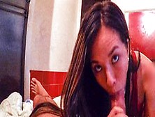 Latina Fuck Tour - Young Colombian Waitress Sloppy Blowjob On Pov Real Sex Tape