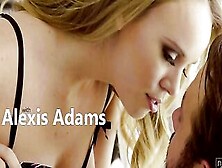 Chad White Is Trying To Get Some Work Done,  But Long Tit Seductress Alexis Adams Has Different Ideas.  Strutting Inside His