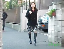 Asian Housewife Going Home Gets A Taste Of Street Sharking.