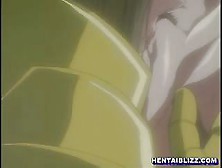 Captive Hentai With Muzzle Gets Dildoed Wetpussy And Cumshot