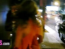 Gorgeous Babes Having Fun On Girls Night Out As They Suck And Fuck Random Strangers Cock
