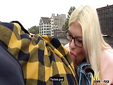 Publicsexdate - Blonde Hipster Slut Mariella Sun Sucks Blind Date's Cock In Public