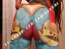 Mcdonalds Burger Tights Hugs Cami Creams Booty Clapping Bent Over Thick Thighs Shaking Ebony Bbw Ass