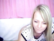 Fantastic Golden-Haired Stripped In Livecam