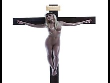 Female Jesus Crucified Naked