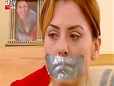 Sexy Turkish Women Tape Mouth