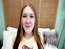 Redheaded Youngster With Freckles And Red Pubic Hair Licks Schlong