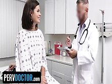 Horny Doctor Strips Down Cute Patient Dharma Jones And Makes Her Gagg On His Cock - Perv Doctor (Hadley Haze)