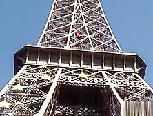 Eiffel Tower Risky Public Threesome Sex.  Awesome!