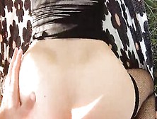 Pawg Punk 19 Yo Dark Haired Banged! Outside - Point Of View