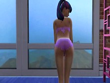 Amika Introduce Herself Pole Dancing - Sims4 Wicked Whims - Dubbing