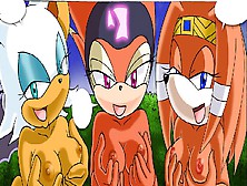 Sonic (Knuckles Rouge Fucking Porn Parody) - Saturday Night Fun #2 (Hard Sex) (Asian Cartoon)