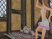 Second Life - My New Cabin And Me Dancing For Joy