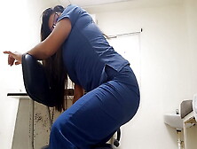 Exclusive!! The Hot Nurse Masturbates In The Office At Work,  This Slut Is Unique