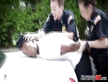 Horny Milf Loves Sucking Black Big Cocks In Outdoors At The Hood During A Police Operation.  Join Us.