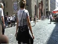 Hot Chick Tina Shows Her Tits On Public Streets