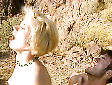 Blondie Enjoys Blowjob,  Drilling And Facial On The Top Of The Mountain