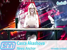 Snn News Anchor Mother I'd Like To Fuck Casca Akashova Masturbates On Air