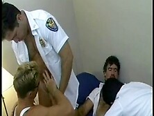 Two Hung Firemen Get Mind-Blowing Oral In A Hot Foursome