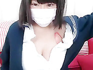 Japanese Huge Tits Schoolgirl Has Strip On Webcam